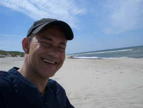 Rolf Kanies at Lithuania shore