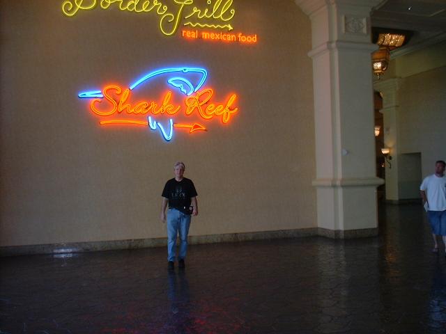 Marty on his way to see the Sharks on Saturday morning at the Mandalay Bay Hotel