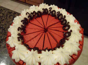 Mr. Cheesecake Texas Custom Red Velvet Cheesecake