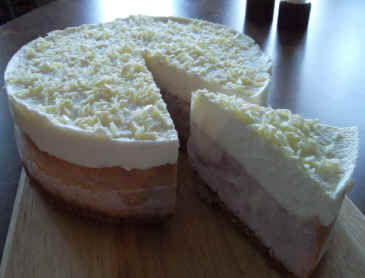 Mr. Cheesecake Texas Raspberry White Chocolate Mousse Cheesecake